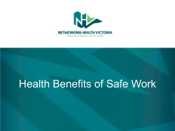 Health Benefits of Safe Work