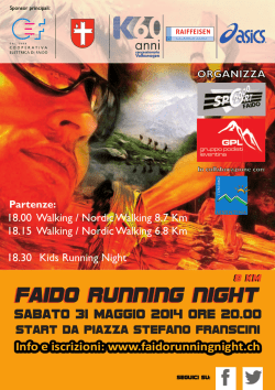 il programma - Faido Running Night