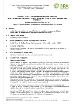 INRA - Centre de Recherche de Clermont