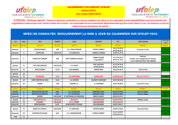 Calendrier 2013/2014