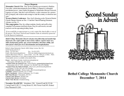 Download Bulletin PDF - Bethel College Mennonite Church