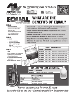 Equal Tire Performance 05/09/2014