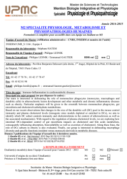 Fiche Philippe Lesnik_ Emmanuel GAUTIER UMRS 1166