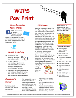 WJPS Paw Print - Jackson County Schools