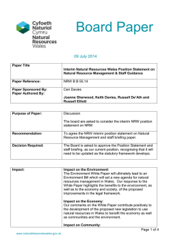NRW B B 55 14 Interim Natural Resources Wales Position