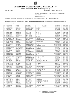 istituto comprensivo statale 1 - Istituto Comprensivo 1 Castelfranco
