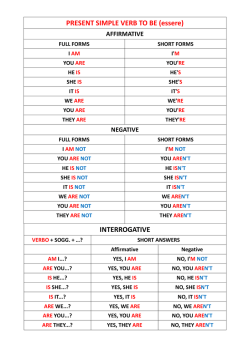 GRAMMAR 1 CL. 1 - ic san ginesio