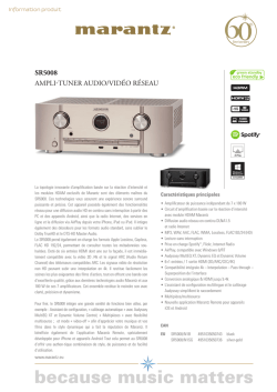 Fiche produit SR5008