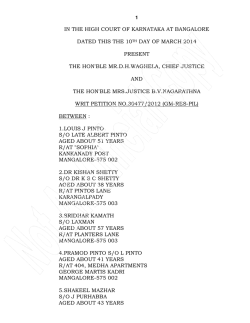 in the high court of karnataka at bangalore dated this the 10th day of