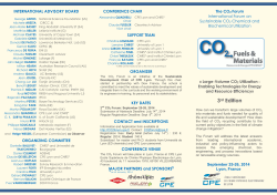 1st flyer announcement - Large-volume CO2 recycling