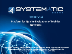 Platform for Quality Evaluation of Mobile Networks
