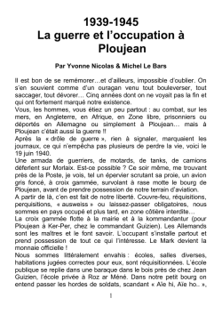 Histoire de Ploujean par Yvonne et Michel