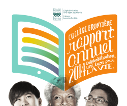 Collège Frontiére rapport annuel 2014: L