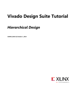 Vivado Design Suite Tutorial: Hierarchical Design (UG946)