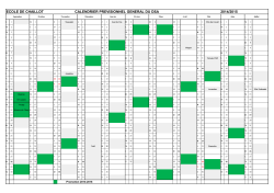 Calendrier 1ere année DSA 2014-2016