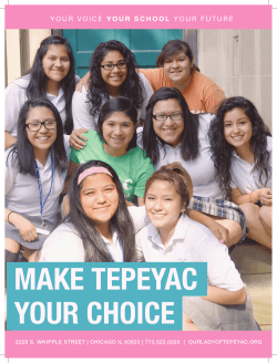 1452814 OLT-Info brochure.indd - Our Lady of Tepeyac High School