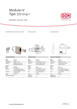Modular-V Type 777-014-1