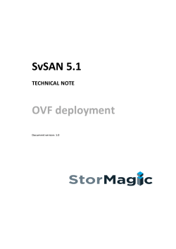 OVF deployment
