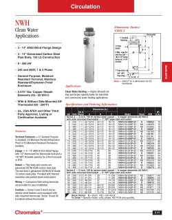 NWH Catalog Page - Chromalox Precision Heat and Control