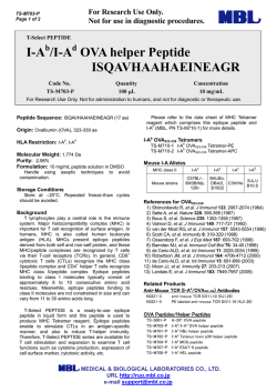 I-Ab / I-Ad OVA helper peptide