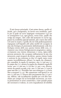 Il mio lavoro principale, il mio primo lavoro , quello uf