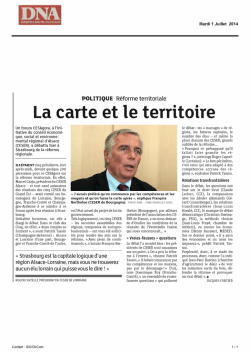 DNA La carte et le territoire