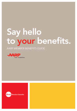 Download the AARP Member Benefits Guide