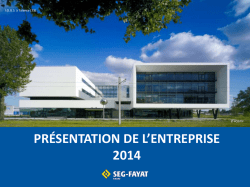 Dossier de presse SEG