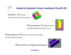 Analisi di attuatori lineari mediante Flux2D-3D Brushless 3D