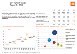 GfK TEMAX Taiwan Report Q1 2014