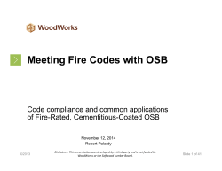 Meeting Fire Codes with OSB