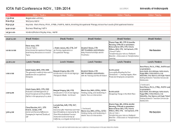 View the Conference Schedule
