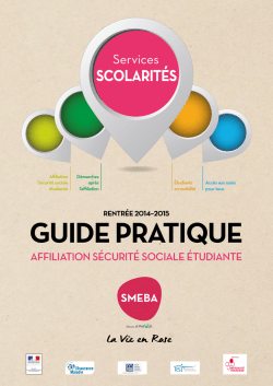 Guide pratique SMEBA scolarit&eacute; 2014-2015