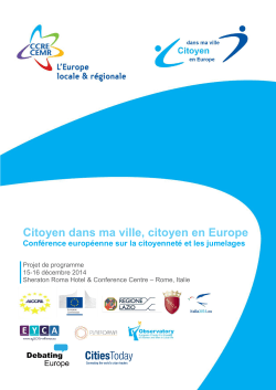 Programme - cemr2014.eu