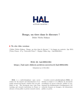 NDOBA-MAKAYA_Discours_DoSciLa2... - HAL