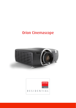 Orion Cinemascope - Genesis Technologies