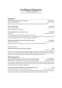 Guilhem Doulcier &ndash; Guilhem Doulcier