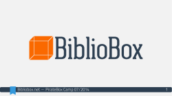 1 Bibliobox.net ~ PirateBox Camp 07/2014