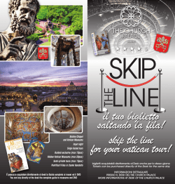 il tuo biglietto saltando la fila! skip the line for your vatican tour!