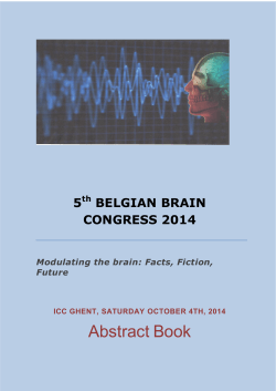 Abstract Book - Belgian Brain Council