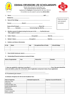 Renewal Application Form of OSL 2014-15