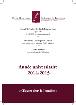 annuaire du CUCDB 2014