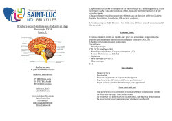 Neurologie - Cliniques universitaires Saint-Luc