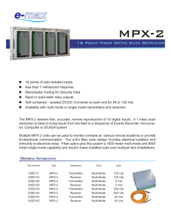 MPX-2 Fiber Optic Data Repeate - E