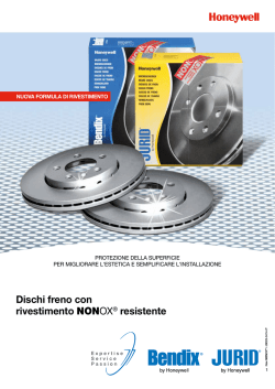 Dischi freno con rivestimento NONOX&reg; resistente