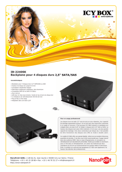 IB-2240SK Backplane pour 4 disques durs 2,5" SATA/SAS