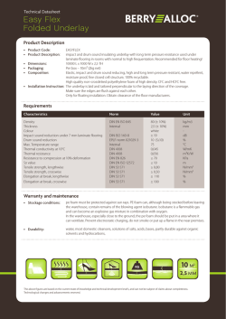Easy Flex Folded Underlay