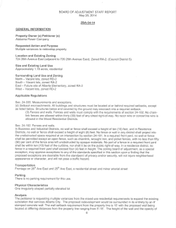 BOARD OF ADJUSTMENT STAFF REPORT May 28