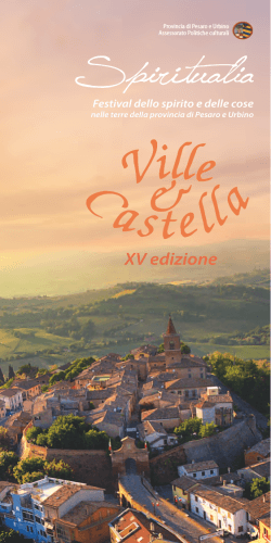 XV edizione - Ville e Castella