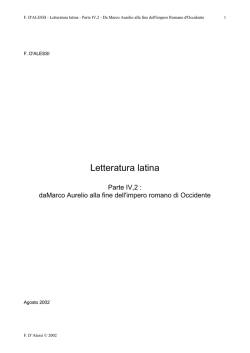 Letteratura latina